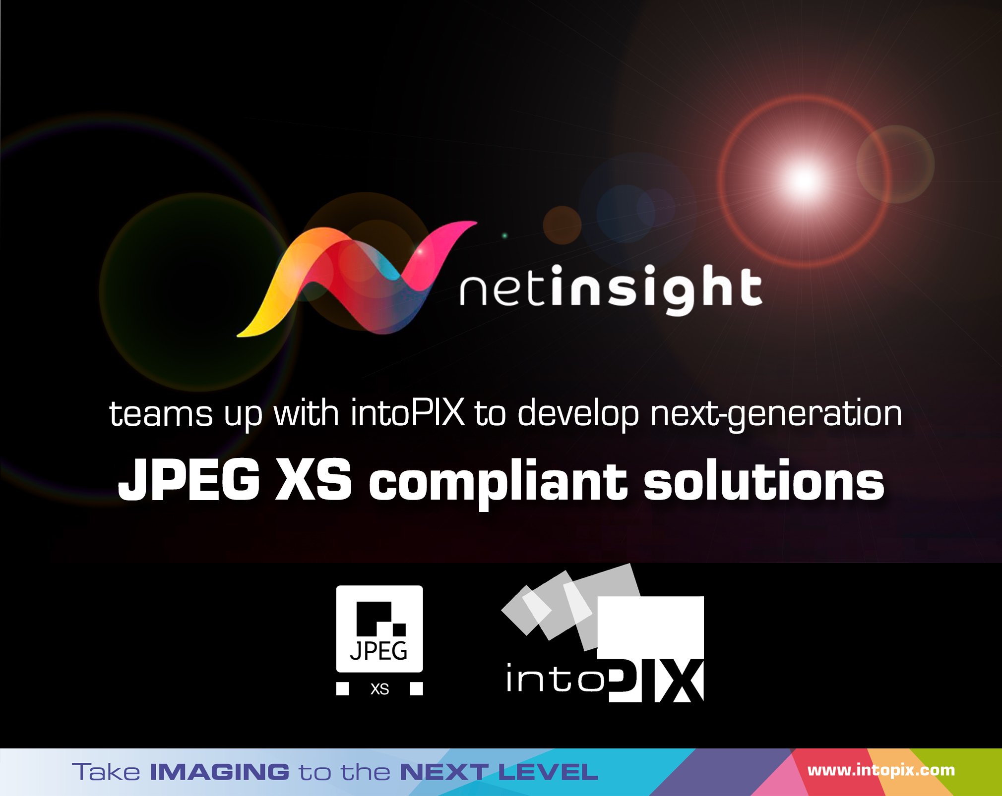 Net Insight 与 intoPIX 强强联手开发下一代 JPEG XS 兼容方案