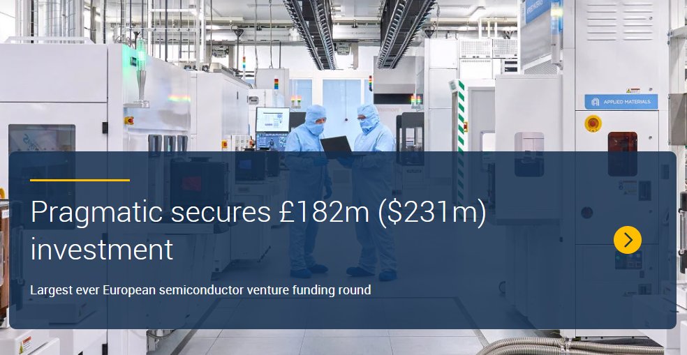 Pragmatic Semiconductor secures £182m (1m) investment led by M&G and UK Infrastructure Bank